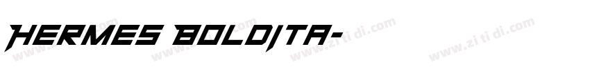Hermes BoldIta字体转换